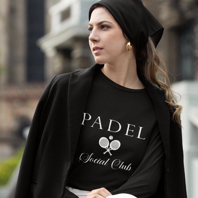 Padel Women’s T-Shirt – Padel Social Club Black (Skapare uppladdad)