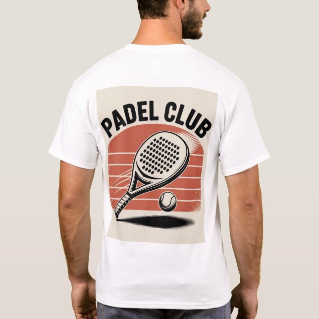 Padelklubb, Padel Tennis T-Shirt (Baksida)