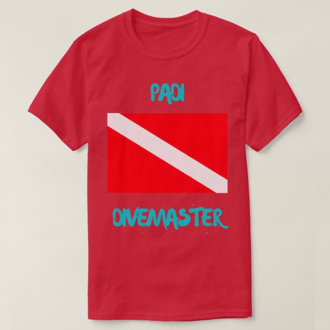 Padi-startsteg för Dyka Älskare T Shirt (Design framsida)