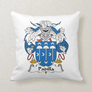 Padilla familjvapensköld kudde