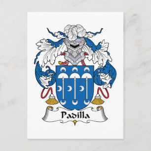 Padilla Family Crest Vykort