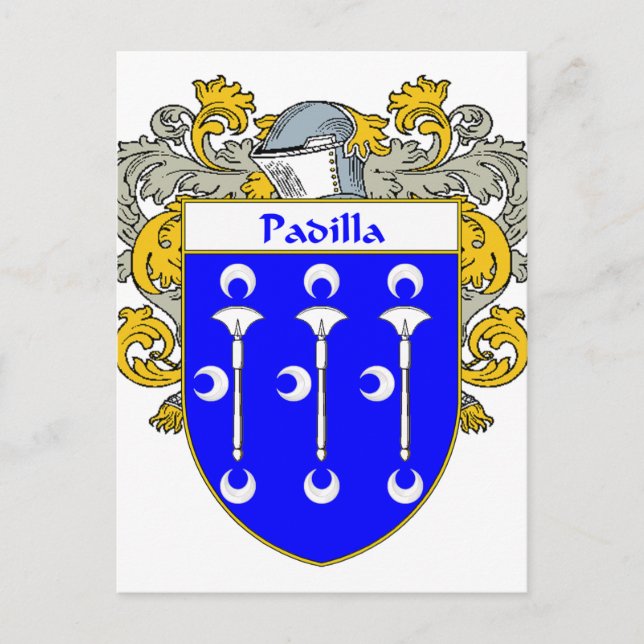 Padilla Jackar av Arm/Familjestöd (Mantled) Vykort (Framsida)