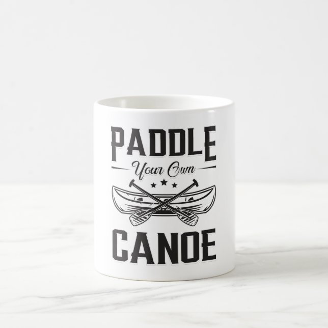Padla din egen kanobåtsflod till havs kaffemugg (Center)