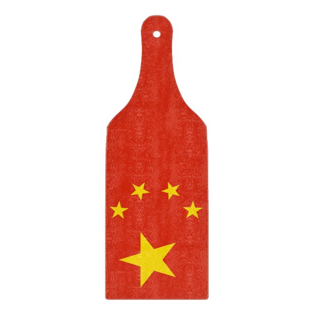 Padlar av glas med flagga av China (Framsidan)