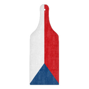 Padlar av glas med flagga av Czechia
