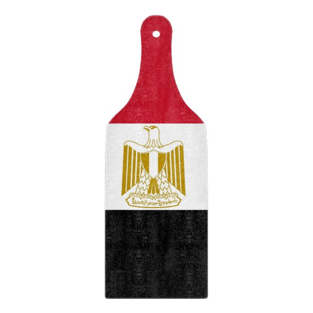 Padlar av glas med flagga av Egypten (Framsidan)