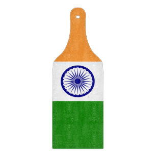 Padlar av glas med flagga av Indien