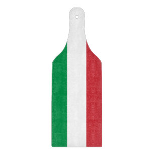 Padlar av glas med flagga av Italien