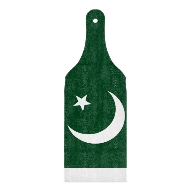 Padlar av glas med flagga av Pakistan (Framsidan)