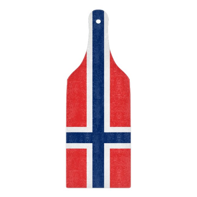 Padlar av glas med Norge flagga (Framsidan)