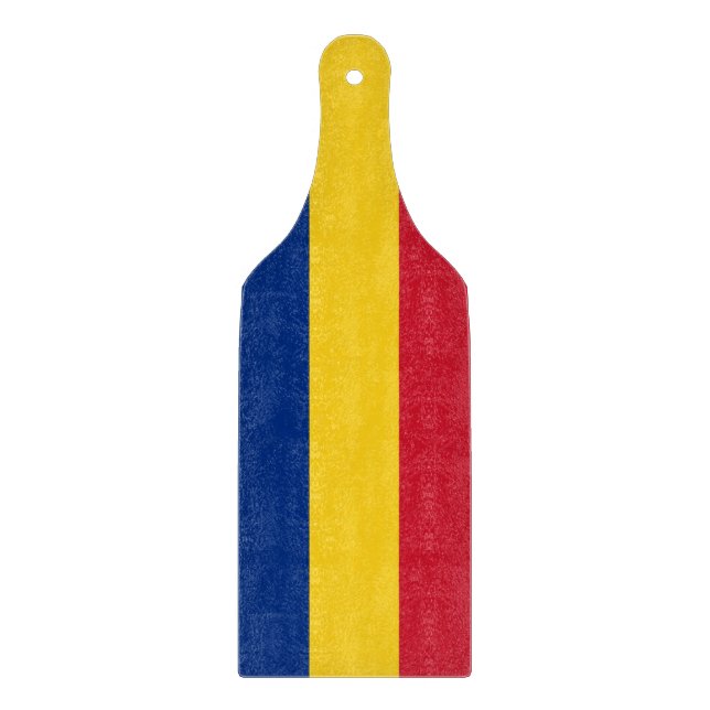 Padlar av glas med Rumänien flagga (Framsidan)