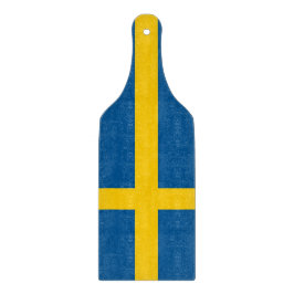 Padlar av glas med Sverige flagga