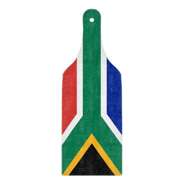 Padlar av glas med syd-Afrika-flagga (Framsidan)