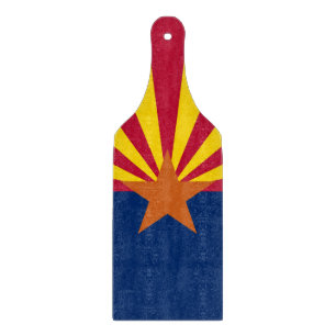 Padlar av glasspånskivor med flagga av Arizona