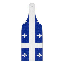 Padlar av glasspets med flagga Quebec