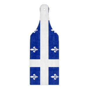 Padlar av glasspets med flagga Quebec