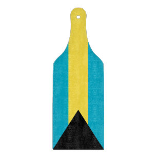 Padle av glasspånskivor med flagga av Bahamas