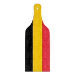 Padle av glasspånskivor med flagga av Belgien
