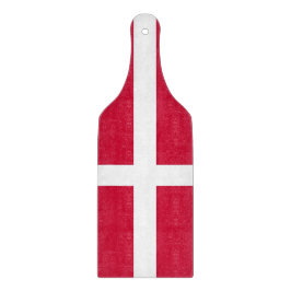 Padle av glasspånskivor med flagga av Danmark