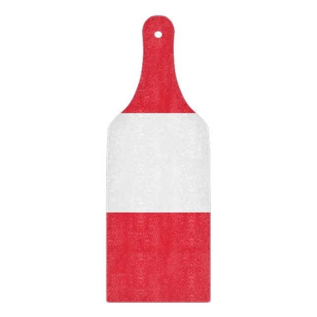 Padle av glasspånskivor med flagga av Österrike (Framsidan)