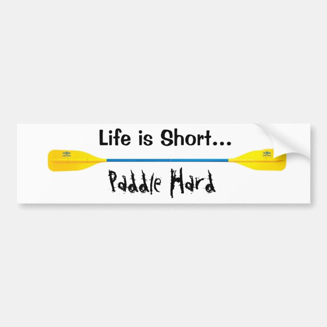Padle Hard, kajak Bildekal (Framsidan)