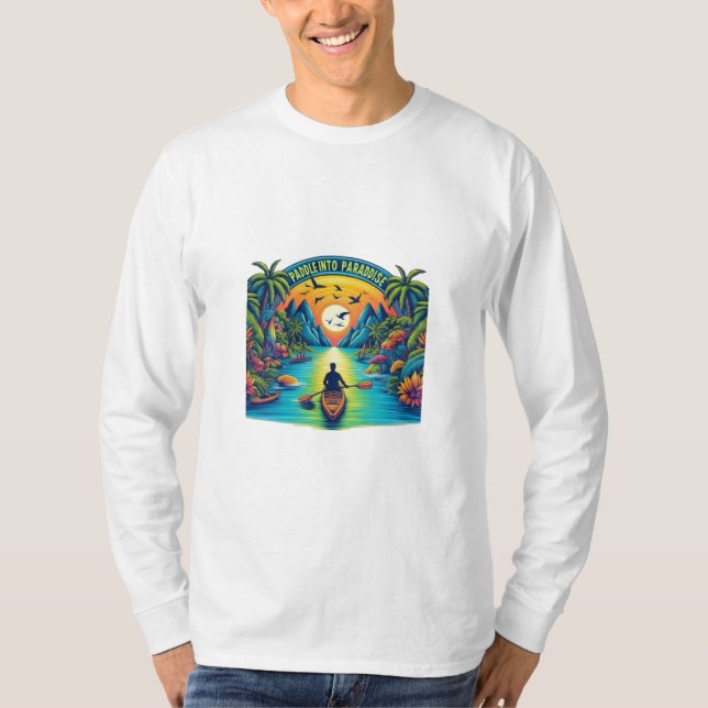 Padle in Paradise T Shirt (Framsida)