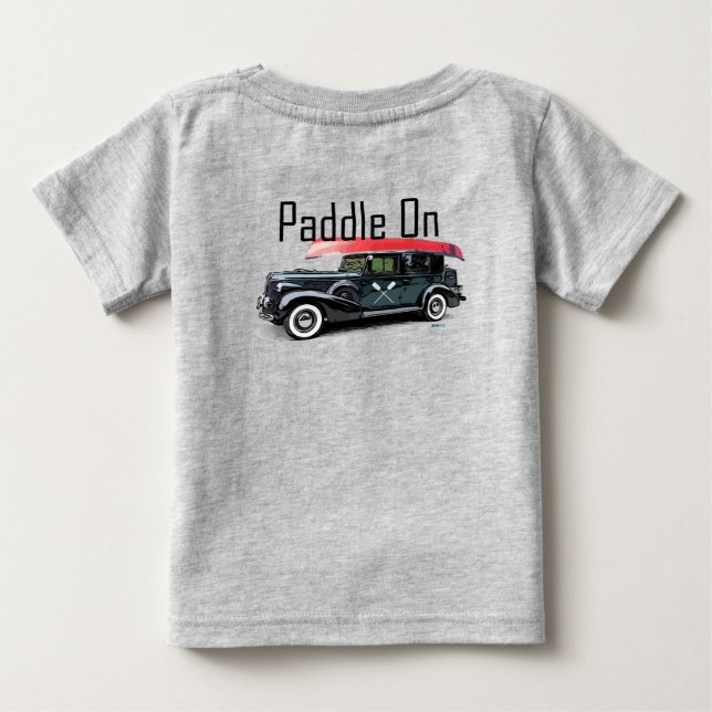 Padle on Classic Car Design - Baby Bra Jersey T- T Shirt (Baksida)