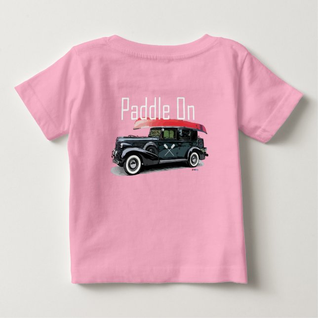 Padle on Classic Car Design - Baby Bra Jersey T- T Shirt (Baksida)