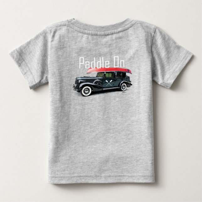 Padle on Classic Car Design - Baby Bra Jersey T- T Shirt (Baksida)