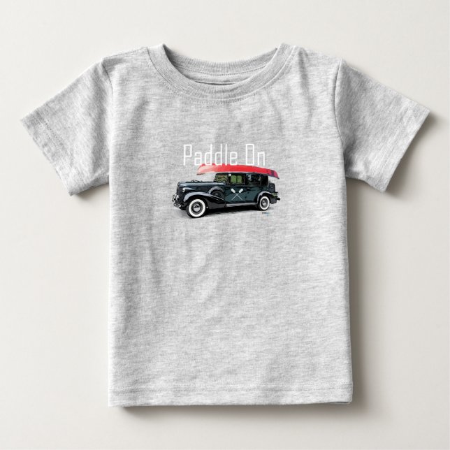 Padle on Classic Car Design - Baby Bra Jersey T- T Shirt (Framsida)