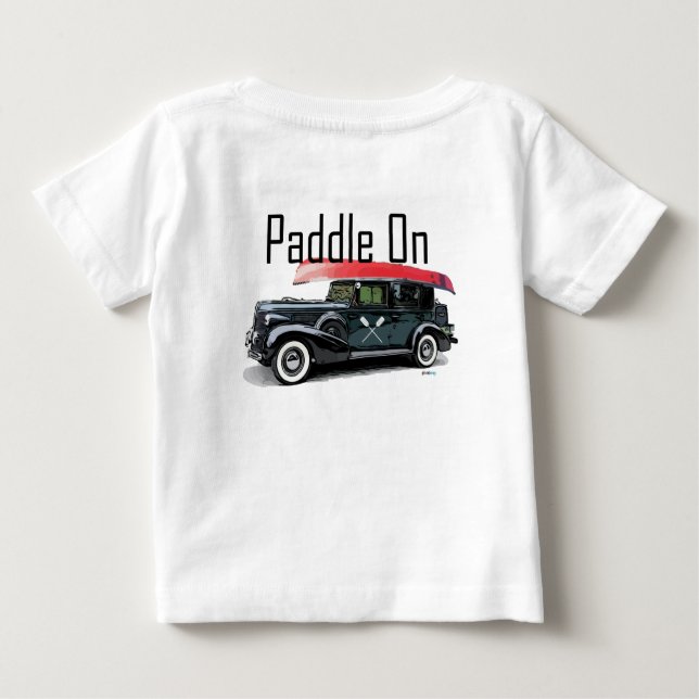 Padle on Classic Car Design - Baby Bra Jersey T- T Shirt (Baksida)