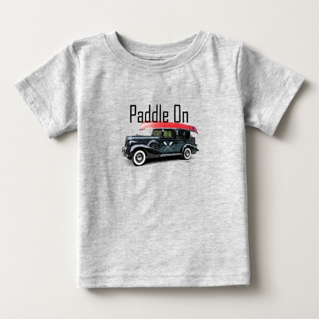 Padle on Classic Car Design - Baby Bra Jersey T- T Shirt (Framsida)