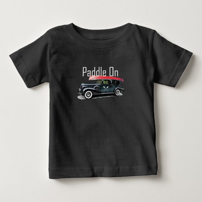 Padle on Classic Car Design - Baby Bra Jersey T- T Shirt (Framsida)