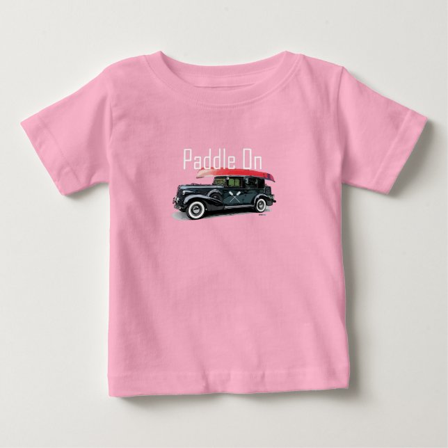 Padle on Classic Car Design - Baby Bra Jersey T- T Shirt (Framsida)