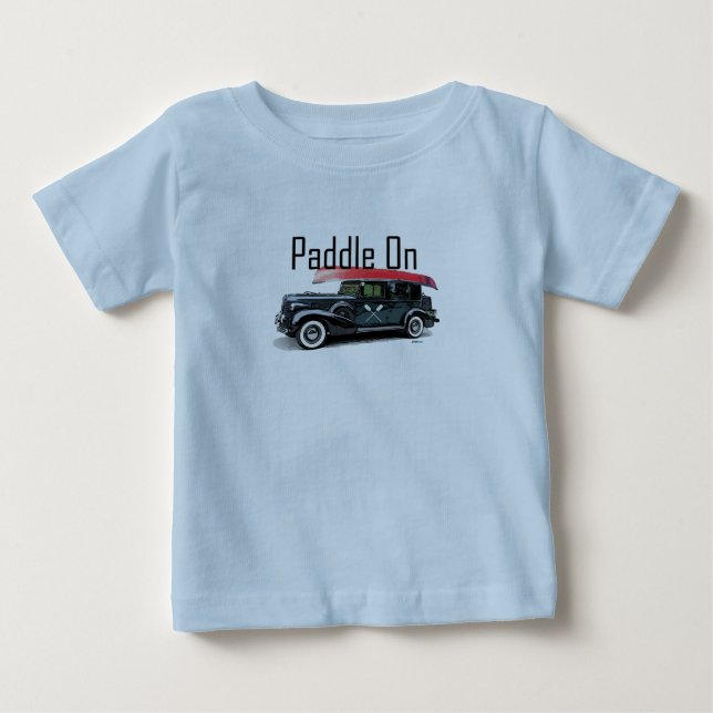 Padle on Classic Car Design - Baby Bra Jersey T- T Shirt (Framsida)