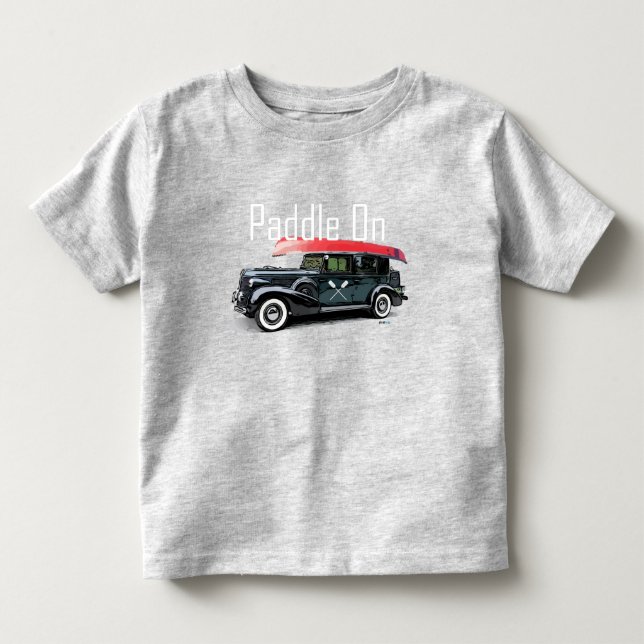 Padle on Classic Car Design - Småbarn Bra Jersey T Shirt (Framsida)