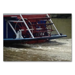 Padle Wheel Boat Reading FlashCards för Vuxnor Bordsnummer