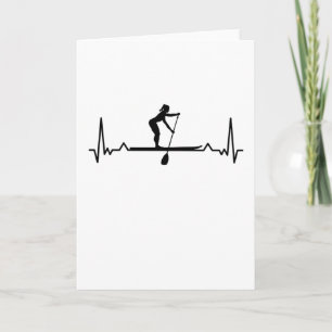 Padleboarding Sup Girls Heartslag Gift Kort