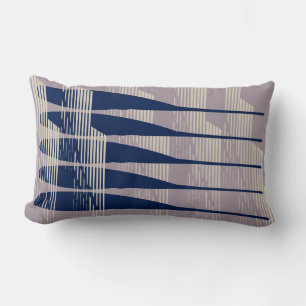 Padles Pillow i abstrakt- och lavandepåfyllning Lumbarkudde