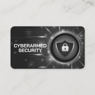 Padlock Cyber Tech Bakgrund Visitkort