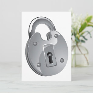 Padlock-inbjudan Inbjudningar