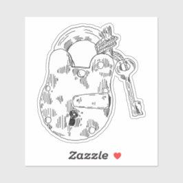 Padlock Klistermärken