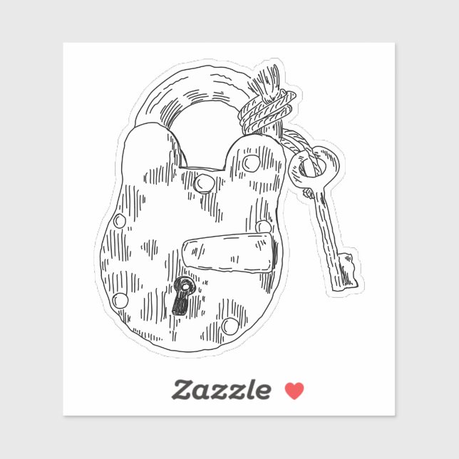 Padlock Klistermärken (Ark)