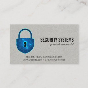 Padlock-Logotyp för digital säkerhet Visitkort