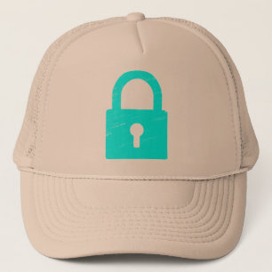 Padlock texturerad - Olika Färger tillgängliga Truckerkeps