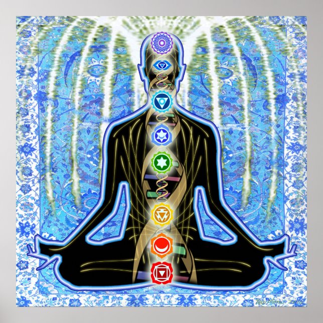 Padma Blue Arabesque Poster (Framsidan)