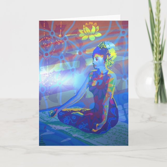 Padmasana 2011 digital som hälsningskort kort (Framsida)