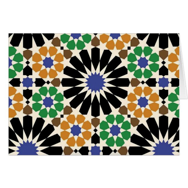 padrão de formas geometricas hälsningskort (Framsidan Horizontal)