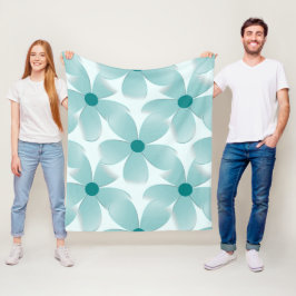 Padrão floral verde. fleecefilt