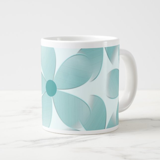Padrão floral verde. jumbo mugg (Framsida höger)